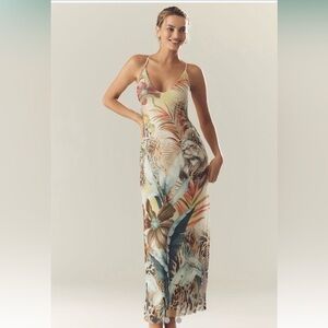 NWT Anthropologie - AFRM Romy Sleeveless Scoop-Neck Mesh Maxi Dress (Small)